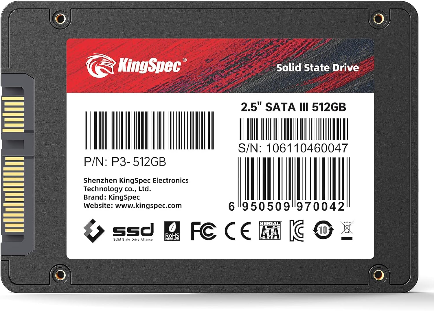 Kingspec Sata SSD 2.5 Inch 512GB P3 Kingspec Sata SSD 2.5 Inch 512GB P3
